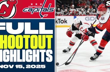 New Jersey Devils at Washington Capitals | FULL Shootout Highlights - November 15, 2025