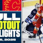 Winnipeg Jets at Calgary Flames | FULL Shootout Highlights - November 15, 2025