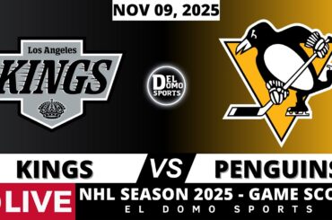 LOS ANGELES KINGS VS PITTSBURGH PENGUINS 🏒 NHL Play-by-Play & Scoreboard | 2025 Season