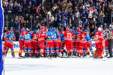 Jonathan Quick sparks benches-clearing fight after Rangers loss to Red Wings