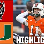 NC State Wolfpack vs. Miami Hurricanes | Full Game Highlights | ESPN College Football