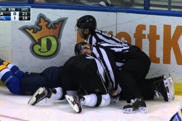Gotta See It: Clifford destroys Tarasenko behind the net