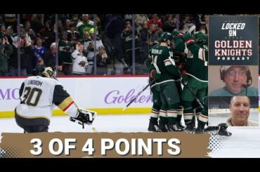 The Vegas Golden Knights secured three of four points vs the Minnesota Wild and St. Louis Blues