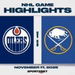NHL Highlights | Sabres vs. Oilers - November 17, 2025