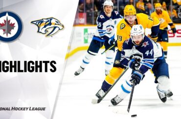 NHL Highlights | Jets @ Predators 11/19/19
