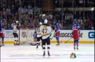 Torey Krug and Carl Hagelin  goals form the Rangers vs Bruins game