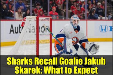 Sharks Recall Goalie Jakub Skarek: What to Expect