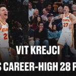 Vit Krejci CAREER-HIGH 28 Points in Hawks Win over Clippers