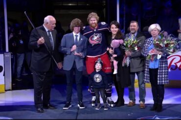 Jakub Voráček 1000th Game Ceremony (Jan. 8, 2022)