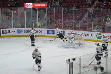 Los Angeles Kings goalie Anton Forsberg warms up 11/11/25