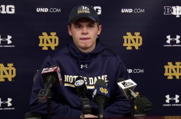 @NDHockey Jake Evans Post-Game Press Conference vs. Ohio State (February 9, 2018)