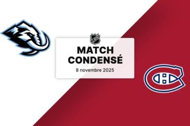 Match condensé : Mammoth @ Canadiens 8/11/2025 (15/82) (10-3-2)