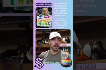 Chandler Stephenson Kraken Hockey Fights Cancer Interview