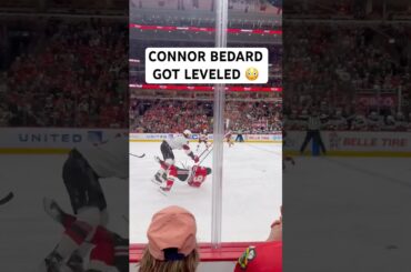 Connor Bedard took a BIG hit from Brendon Dillon 🫣 (via X/KORCHINSK14)