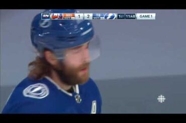 Victor Hedman blasts home a Power Play goal