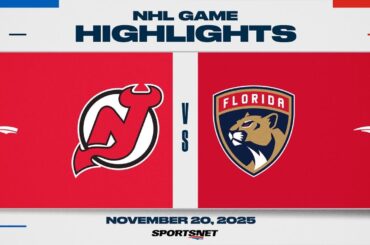 NHL Highlights | Devils vs. Panthers - November 20, 2025