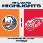 NHL Highlights | Islanders vs. Red Wings - November 20, 2025