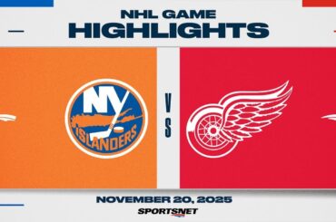 NHL Highlights | Islanders vs. Red Wings - November 20, 2025
