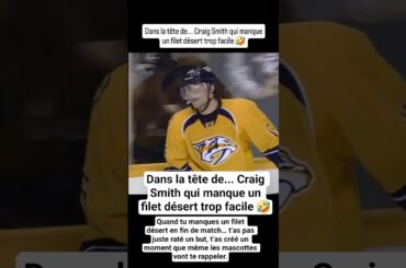 Dans la tête de... Craig Smith qui manque un filet désert trop facile 🤣 #lnh #hockey #nhl