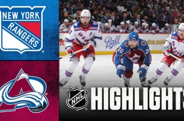 NHL Highlights | Rangers vs. Avalanche | November 20, 2025