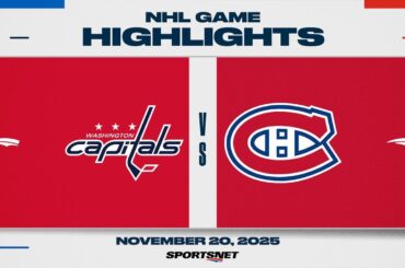 NHL Highlights | Capitals vs. Canadiens - November 20, 2025
