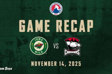 Iowa Wild vs Charlotte Checkers Game Highlights | 11.14.25