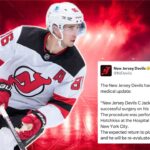 NJ Devils Jack Hughes Out 8 Weeks EMERGENCY LIVE!