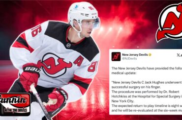 NJ Devils Jack Hughes Out 8 Weeks EMERGENCY LIVE!