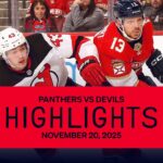 Panthers vs Devils Highlights | 11.20.25