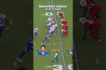 QB cadence for all 32 teams 🗣 #NFL #football #funny