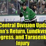 NHL Central Division Updates: Benn's Return, Lundkvist's Progress, and Tarasenko's Injury