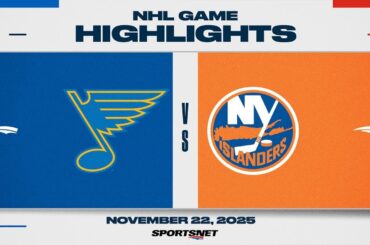 NHL Highlights | Blues vs. Islanders - November 22, 2025