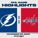 NHL Highlights | Capitals vs. Lightning - November 22, 2025