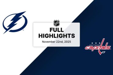 NHL Highlights | Lightning vs. Capitals | November 22, 2025