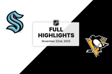 NHL Highlights | Kraken vs. Penguins | November 22, 2025