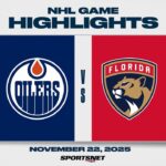 NHL Highlights | Oilers vs. Panthers - November 22, 2025