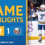 Game Highlights: Blues 2, Islanders 1