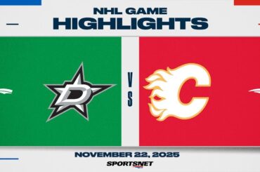 NHL Highlights | Stars vs. Flames - November 22, 2025