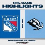NHL Highlights | Rangers vs. Mammoth - November 22, 2025