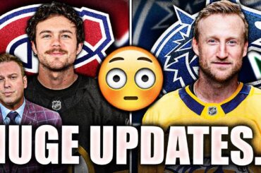 HUGE CANUCKS & CANADIENS NEWS — SURPRISING NEW CENTRE OPTIONS JUST REVEALED