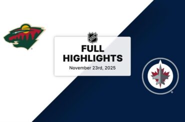 NHL Highlights | Wild vs. Jets | November 23, 2025