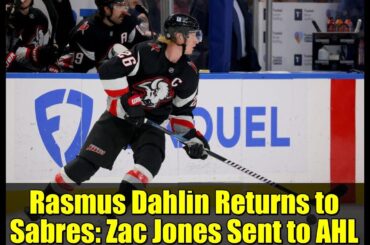 Rasmus Dahlin Returns to Sabres: Zac Jones Sent to AHL | NHL News Update