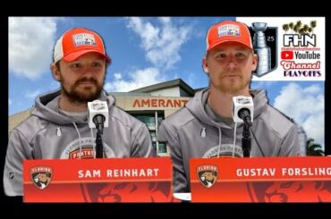 Sam Reinhart/Gus Forsling: Florida Panthers Home, Prep for Game 3 of Cup Final