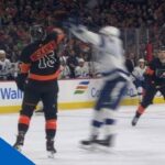 Pat Maroon Knocks Puck Out Of The Air And Buries It Past Carter Hart