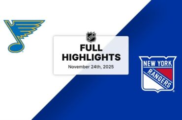 NHL Highlights | Blues vs. Rangers | November 24, 2025