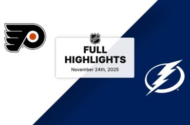 NHL Highlights | Flyers vs. Lightning | November 24, 2025