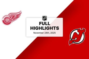 NHL Highlights | Red Wings vs. Devils | November 24, 2025