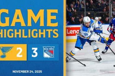 Game Highlights: Rangers 3, Blues 2