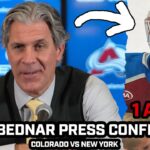 Jared Bednar PRAISES Landeskog & JOKES About Wedgewood's Assist After Avs WIN vs Rangers