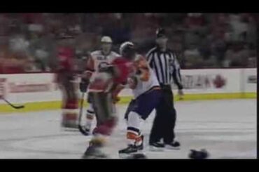 Matt Martin vs Mark Giordano Sep 17, 2009